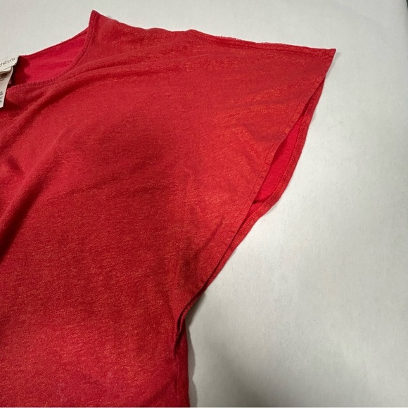 2 for$15 Chico's Vibrant Red Short Sleeve Top 
Chico’s Size 2 (L/12) - Picture 4 of 16